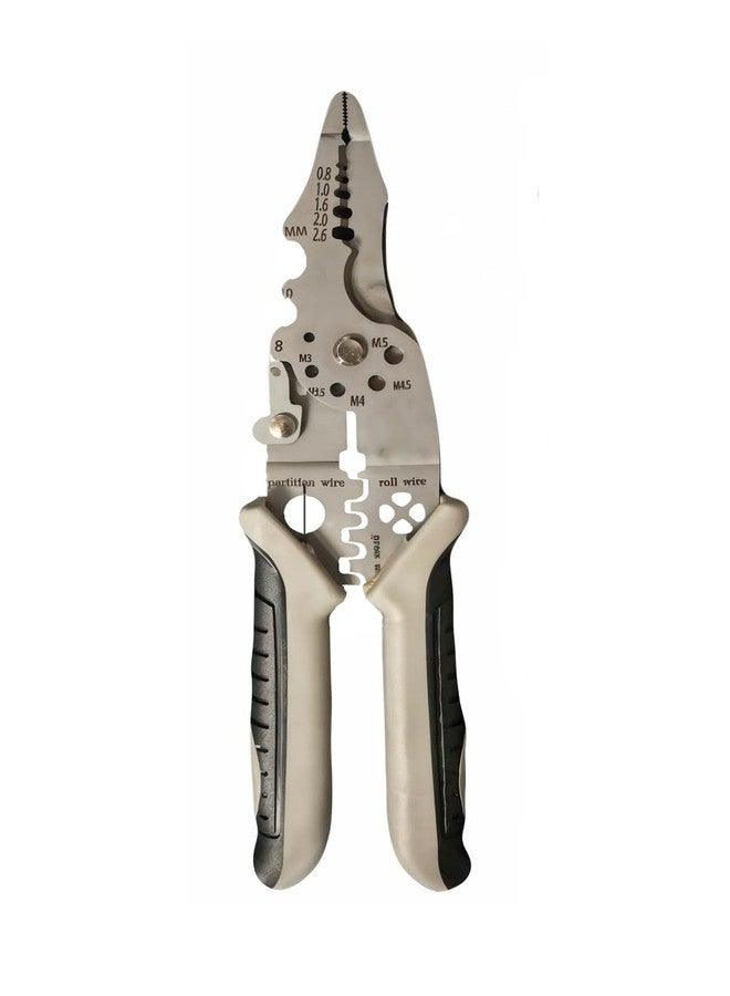 Dhrumino 9-in-1 Multi-Purpose Electrical Stripping Tool - Wire Stripper, Crimper & Cutter | Multifunctional Stainless Steel Wire Puller Plier for Electrical & DIY Use - Image 1